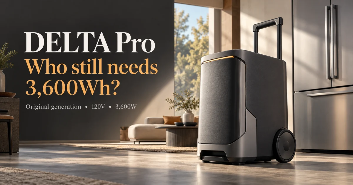 Illustration: Original conceptual wheeled battery in a home, with the question who still needs 3,600Wh